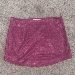 Glittery Pink Skirt